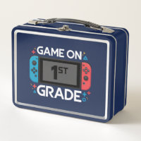 Game On 1st Grade Back To School Funny Gamer 