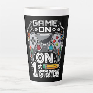 Game On 1st Grade Back to School Latte Mug
