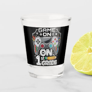 Game On 1st Grade Back to School Shot Glass