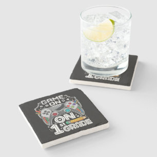 Game On 1st Grade Back to School Stone Coaster