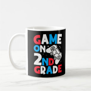 Game On 2nd Grade Gaming Kids Birthday Party Cool Coffee Mug