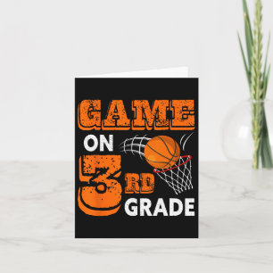 Game On 3rd Grade Bysketbyll Byck To School Fun Gi Card