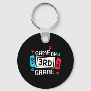 Game On 3rd Grade Cool Kids Team Third Back To Sch Key Ring