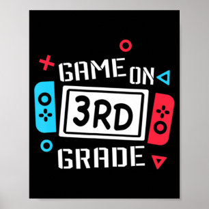 Game On 3rd Grade Third Grade Back To School Poster