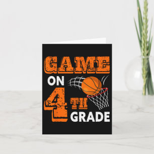 Game On 4th Grade Bysketbyll Byck To School Fun Gi Card