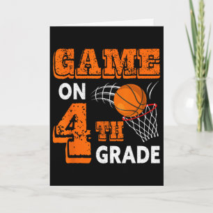 Game On 4th Grade Bysketbyll Byck To School Fun Gi Card