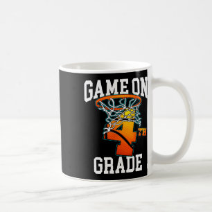 Game On 4th Grade Bysketbyll Byck To School Studen Coffee Mug