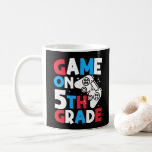 Game On 5th Grade Kids Birthday Party Cool Gaming Coffee Mug