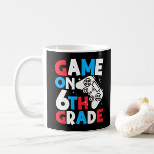 Game On 6th Grade Funny Birthday Boy Gaming Lover Coffee Mug