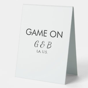 Game on add couple name wedding party place city g