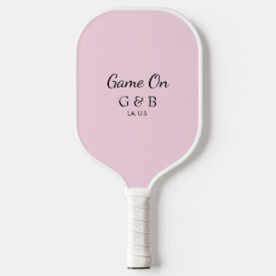 Game on add couple name wedding party place city g pickleball paddle