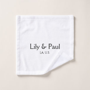 Game on add couple name wedding party place city g wash cloth