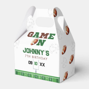 Game On American Football Birthday Favour Box