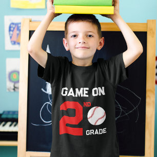 Game On Back-to-School Baseball, Add Grade T-Shirt