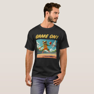 Game On Basketball Frog men black T-shirt