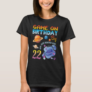 Game On Birthday Gamer Boy Has Just Reached Level T-Shirt