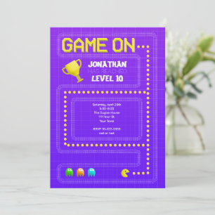 Game On Birthday Invitation