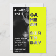 Game On Birthday Personalised Gamer Level up