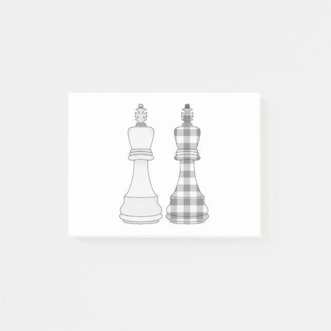 Game On Chess Post-it Notes (Front)