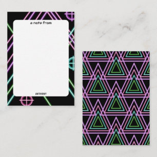 Game On Colourful Neon Laser Tag Birthday Card