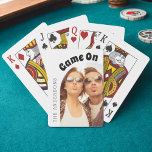 Game On Family Photo Playing Cards<br><div class="desc">Get ready for an unforgettable family game night with our "Game On" Family Game Night Photo Playing Cards! Elevate the fun and excitement with personalised playing cards featuring your favourite family photos. Crafted with high-quality materials, these playing cards combine classic entertainment with cherished memories. Each deck is adorned with the...</div>