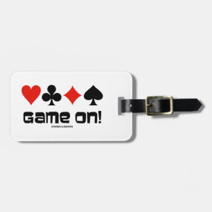 Game On! (Four Card Suits) Luggage Tag