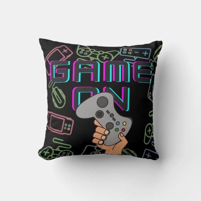 Game On Gamers Cushion (Front)