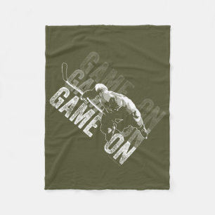 Game On (Hockey) Fleece Blanket