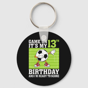 Game On It's My 13th Birthday And I'm Ready To Sco Key Ring