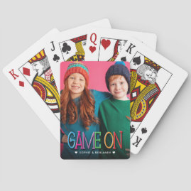 Game On Kids Photo Playing Cards