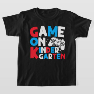 Game On Kindergarten Grade Funny Birthday Boy  T-Shirt