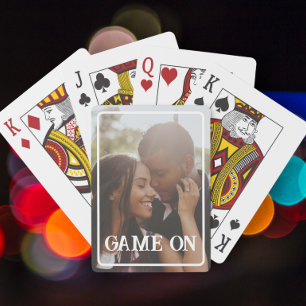 Game On Photo Personalised Playing Cards
