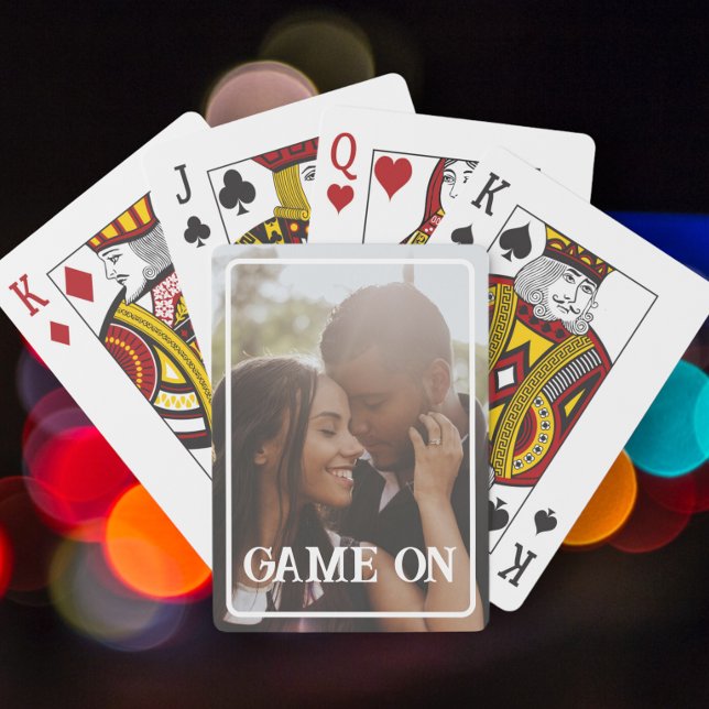 Game On Photo Personalised Playing Cards (Creator Uploaded)
