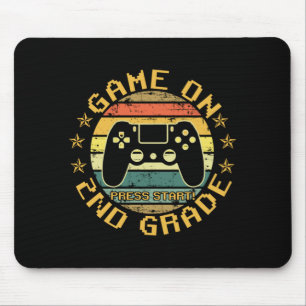 Game On Press Start 2nd Grade Back To School Mouse Pad