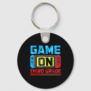 Game On Third Grade Gamer Back To School First Day Key Ring