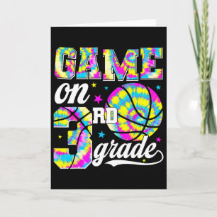 Game On Third Grade Sketll First Day Of School 3rd Card