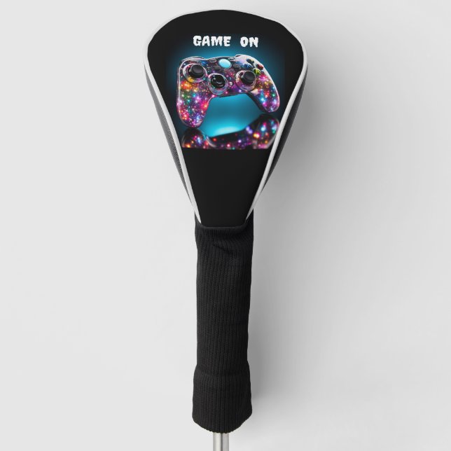 Game On Vibrant  Golf Head Cover (Front)
