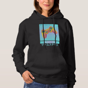 Game On Video Game Controller Retro Vaporwave Japa Hoodie