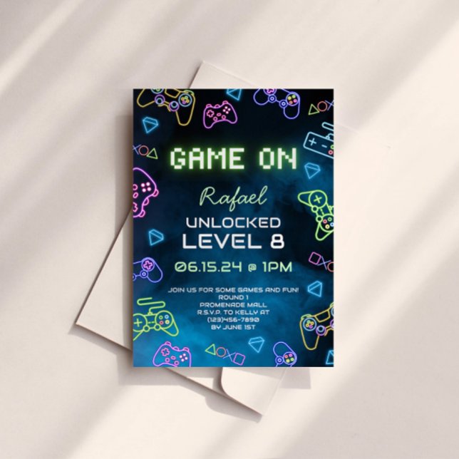 Game On Video Game Invitation (Creator Uploaded)