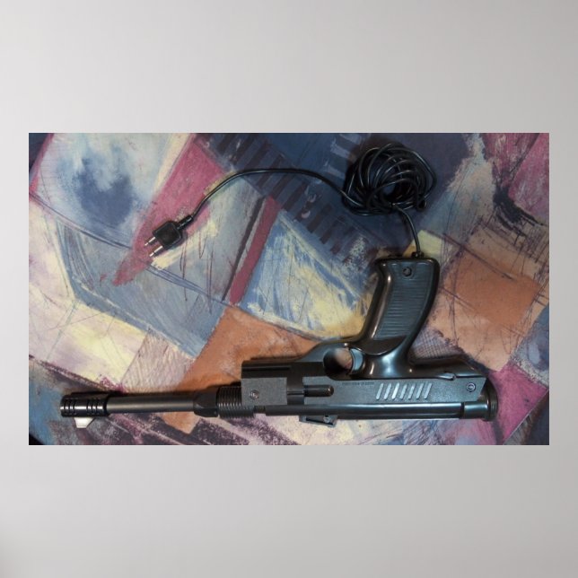 Game Over at the arcade, Gamer Gun Poster (Front)