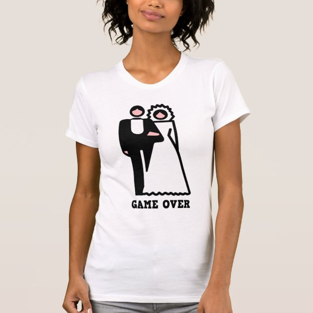 Game Over Bachelorette t-shirt (Front)
