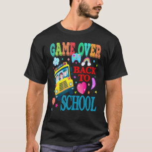 Game Over Back To School Bus Diver Student Teacher T-Shirt