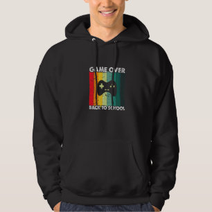 Game Over Back To School Controller Teacher Studen Hoodie