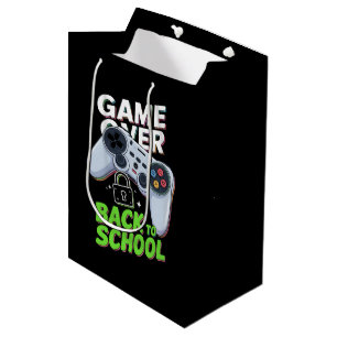 Game Over Back To School Funny First Day School Medium Gift Bag