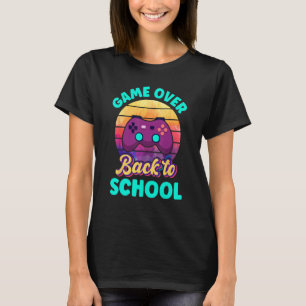 Game Over Back To School Video Game Leveled Up Boy T-Shirt