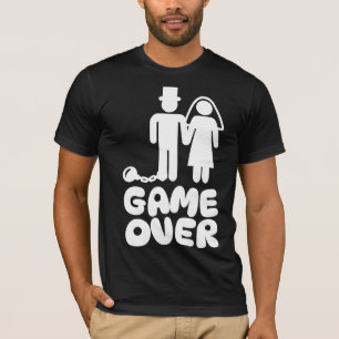 Game over Bride Groom Wedding T-Shirt