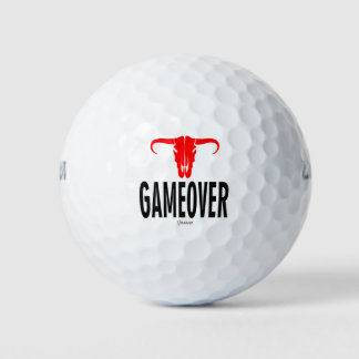 Game Over & Bull by VIMAGO Golf Balls