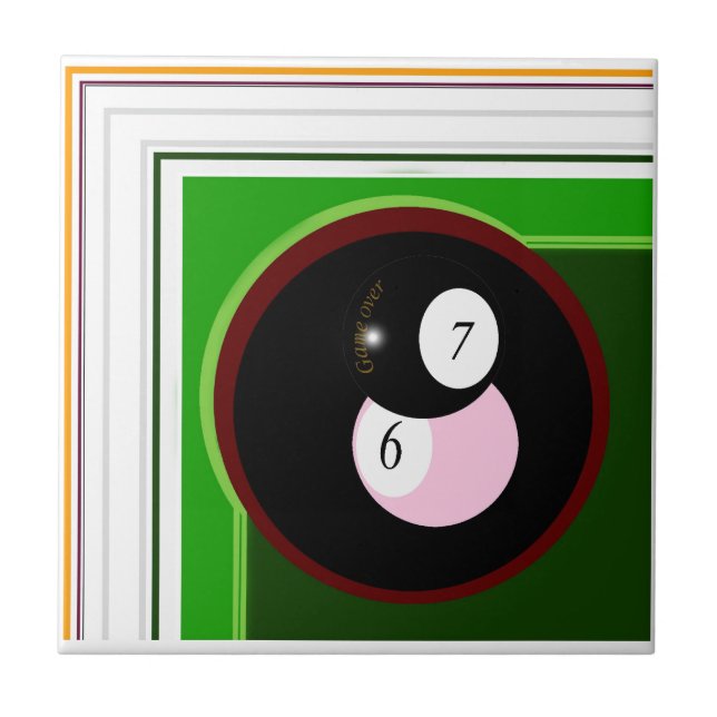 GAME OVER CERAMIC TILE (Front)