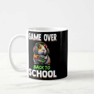 Game Over Ck To School Funny Guinea Pig Gamer For Coffee Mug