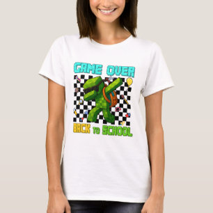 Game Over Ck To School Gamer Funny Kids First Day T-Shirt